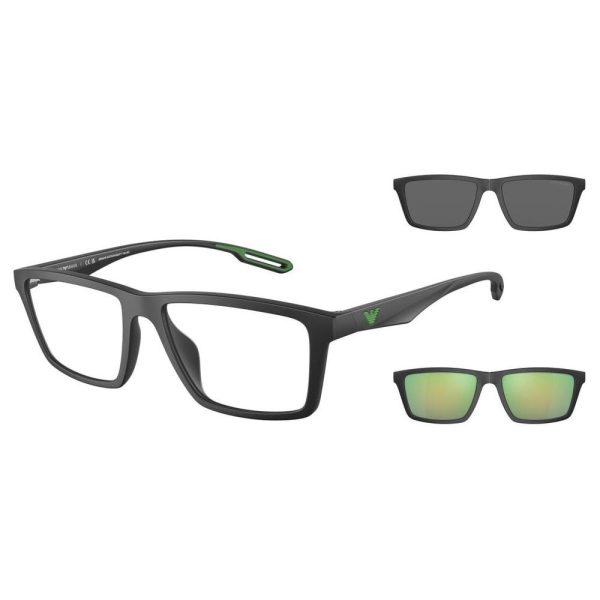 EMPORIO ARMANI EA4189U 50011W 55 C/O - Sheet full EMPORIO ARMANI Black Square - Image 3