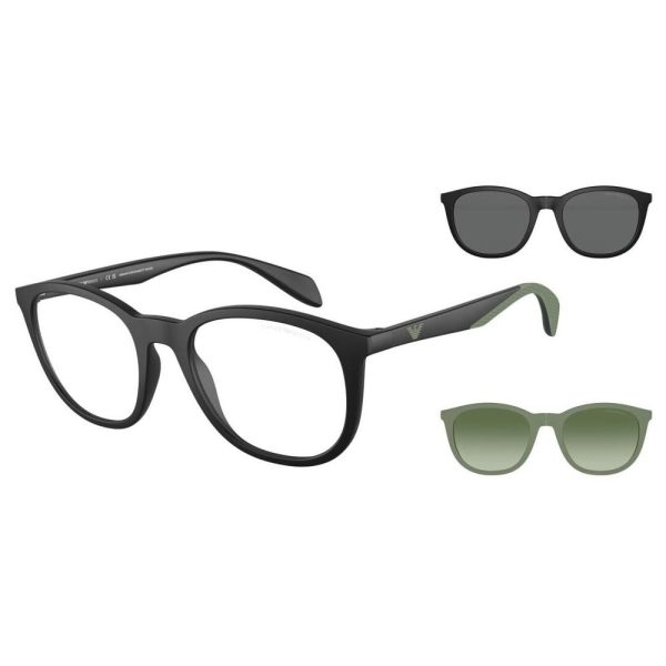 EMPORIO ARMANI EA4211 50011W 52 C/O - Sheet full EMPORIO ARMANI Black Oval - Image 3