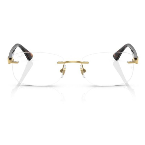 RAYBAN RB6488I 2500 53 - 3 pcs Rayban Gold brown Square - Image 3