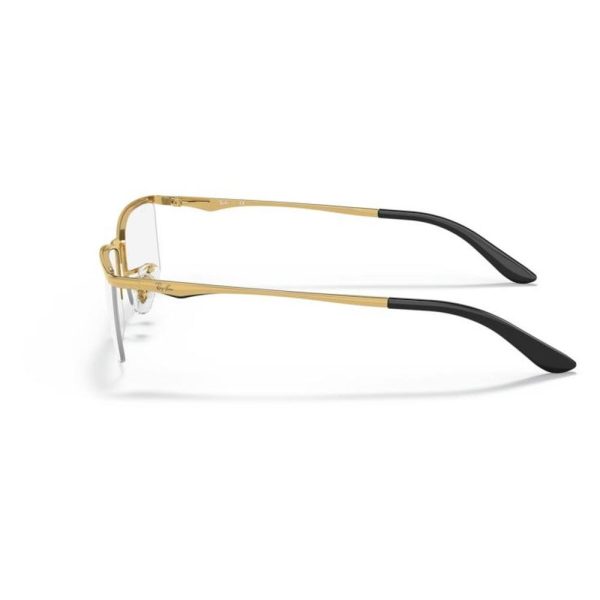 RAYBAN RB6323I 2500 52 - Metal Supra Rayban Gold Square - Image 3