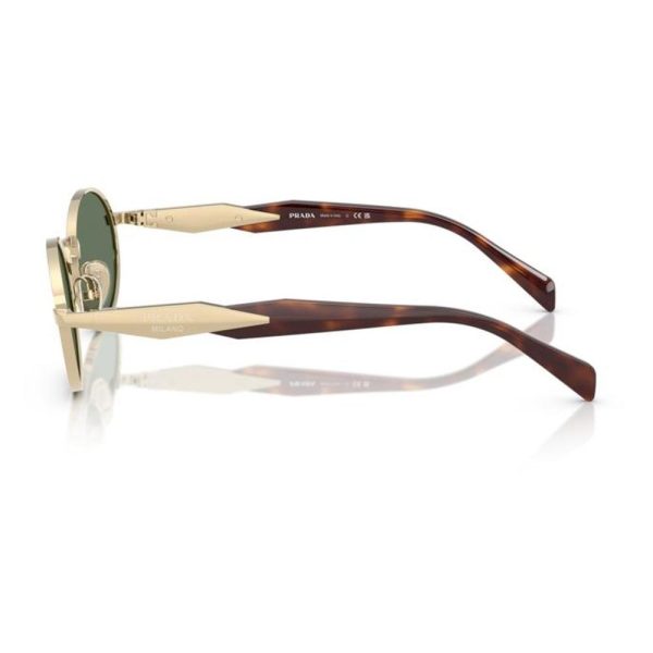 PRADA OPR 65ZS ZVN70L 55 - Metal full Prada Gold Round - Image 3