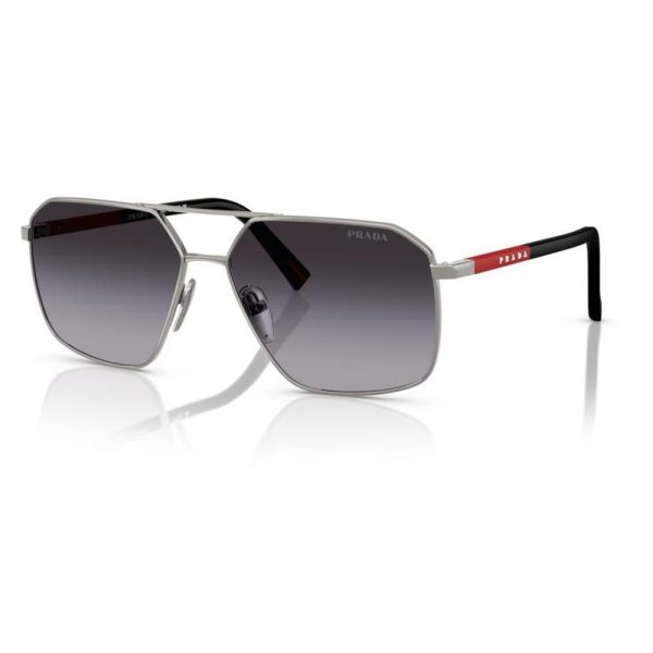 PRADA SPSA50 5AV09U 60 - Metal full Prada Gunmetal Square - Image 3