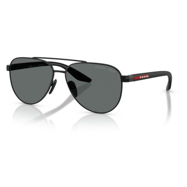 PRADA SPS A52 1AB5Z1 58 - METAL SHEET Prada Black Aviator - Image 3