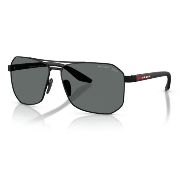 PRADA SPS A53 DG05Z1 62 - METAL SHEET Prada Black Square - Image 3