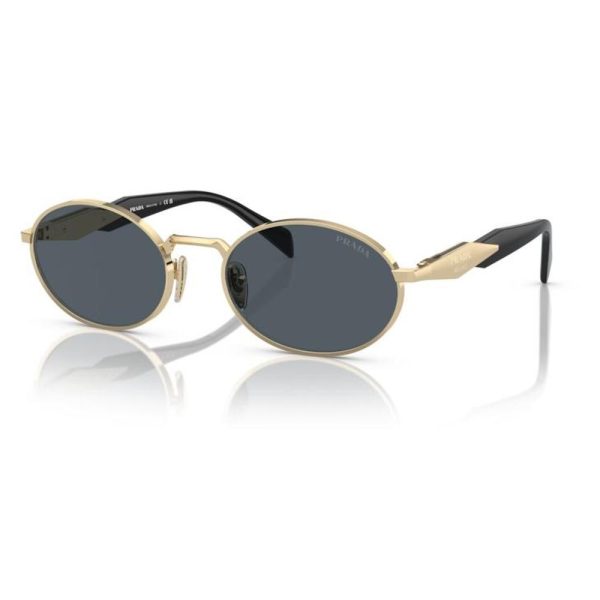 PRADA SPR65Z ZVN09T 55 - Metal full Prada Gold Oval - Image 3