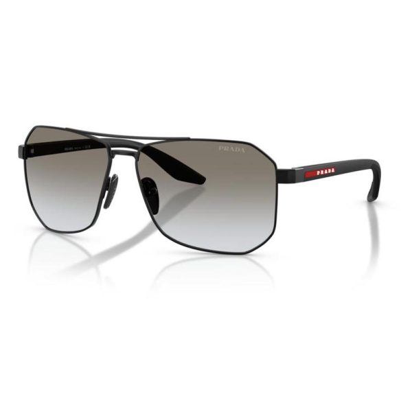 PRADA SPS A53 1BO5O0 62 - Metal full Prada Black Square - Image 3