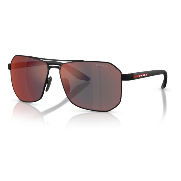 PRADA SPS A53 DG008F 62 - Metal full Prada Black Square - Image 3