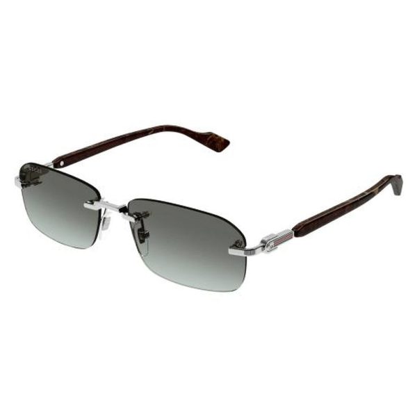 GUCCI GG1221S 008 56 - 3 pcs Gucci Silver Square - Image 3
