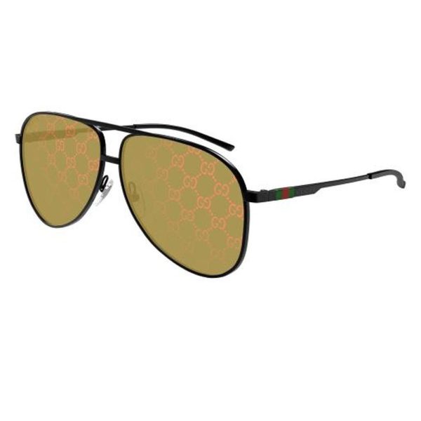 GUCCI GG1677S 005 62 - Metal full Gucci Black Aviator - Image 3