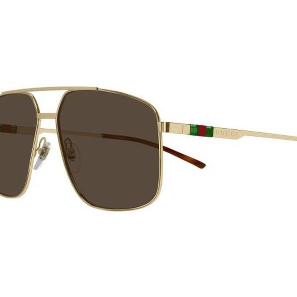 GUCCI GG1676S 002 60 - Metal full Gucci Gold Aviator - Image 3