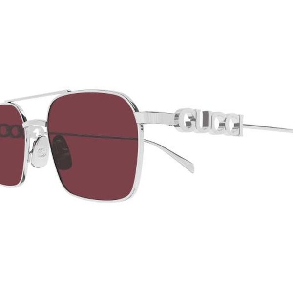 GUCCI GG1804S 004 54 - Metal full Gucci Silver Square - Image 3