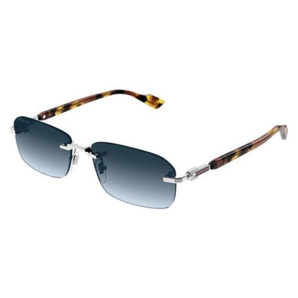 GUCCI GG1221S 007 56 - 3 pcs Gucci Silver Square - Image 3