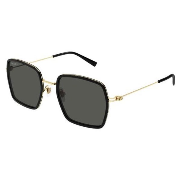 GUCCI GG1848S 001 52 - METAL SHEET Gucci Black gold Square - Image 3