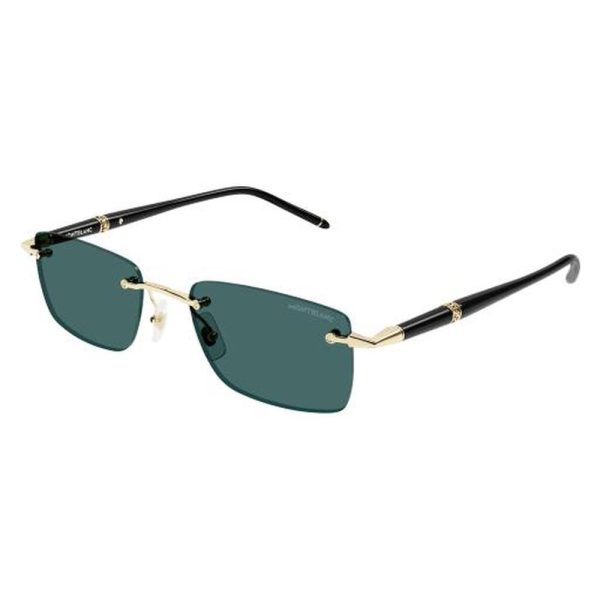 MONT BLANC MB0344S 006 54 - 3 pcs MONT BLANC Black gold Square - Image 3