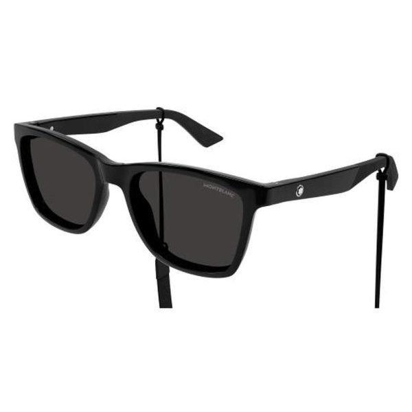 MONT BLANC MB0399S 006 55 - Sheet full MONT BLANC Black Square - Image 3