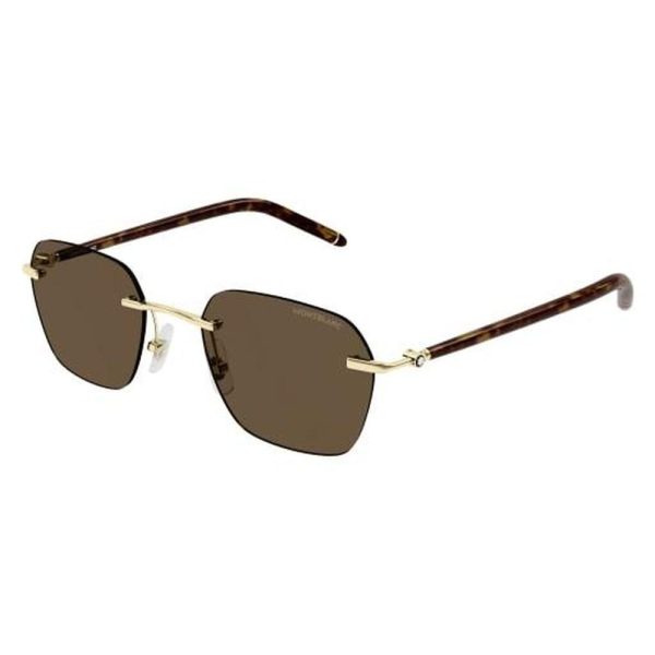 MONT BLANC MB0270S 004 51 - 3 pcs MONT BLANC Gold brown Square - Image 3