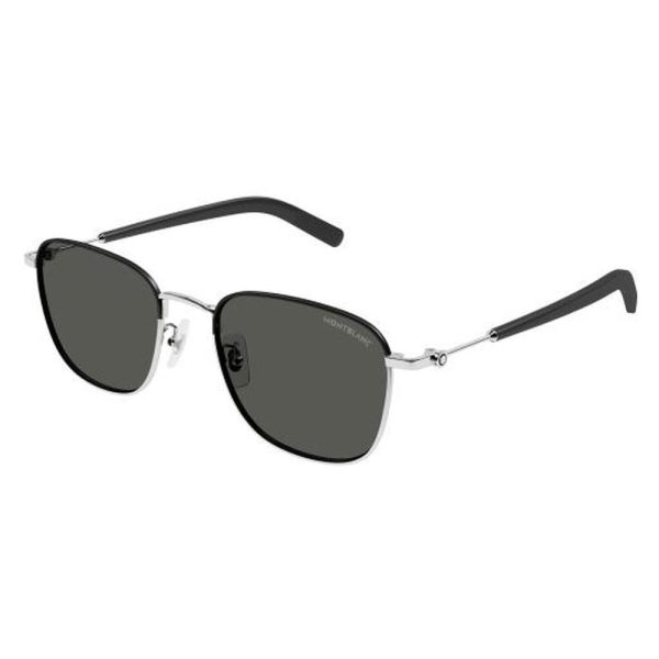 MONT BLANC MB0392SA 002 55 - Metal full MONT BLANC Silver black Square - Image 3