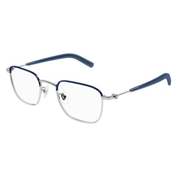 MONT BLANC MB0389O 009 52 - Metal full MONT BLANC Silver blue Square - Image 3