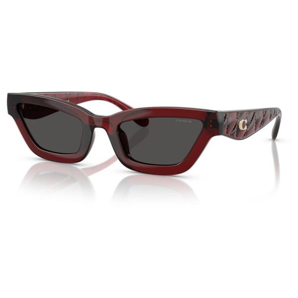 COACH 0HC8420U 587487 55 - Sheet full COACH Wine Cateye - Image 3