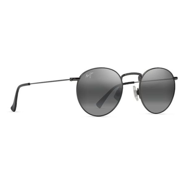 MAUI JIM MJ0667S 001 50 - Metal full MAUI JIM Black Round - Image 3