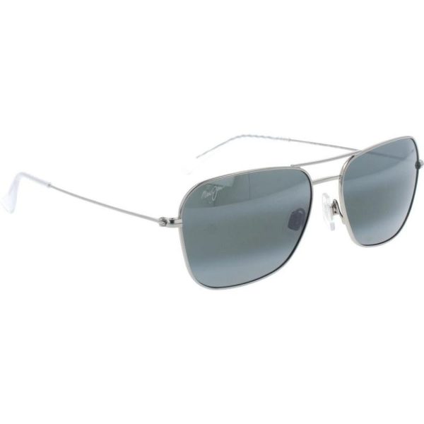 MAUI JIM MJ675 17A 58 - Metal full MAUI JIM Silver Square - Image 3