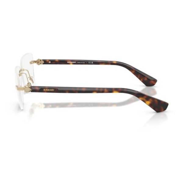 BURBERRY BE1392 1109 58 - 3 pcs BURBERRY Gold brown Square - Image 3
