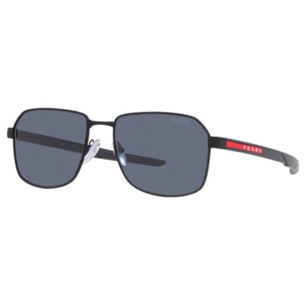 PRADA SPS 54W DG009R 57 - Metal full Prada Black Square - Image 3
