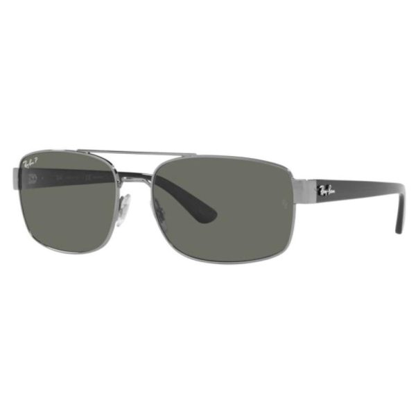 RAYBAN RB3687 004/58 - Metal full Rayban Black Square - Image 3