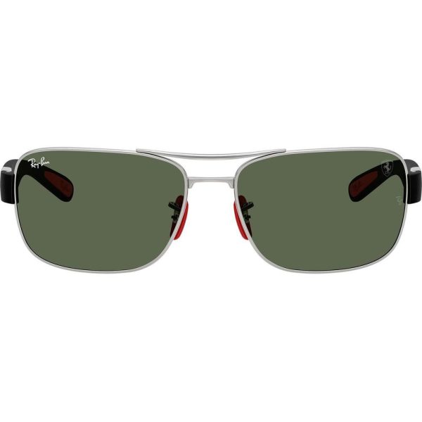 RAYBAN RB3763M F03171 64 - METAL SHEET Rayban Silver black Square