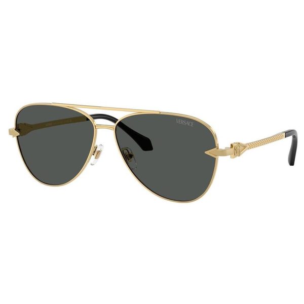 VERSACE VE2283 100287 61 - Metal full VERSACE Gold Aviator - Image 2