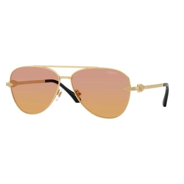 VERSACE VE2283 1002EL 61 - Metal full VERSACE Rose GOLD Aviator - Image 3