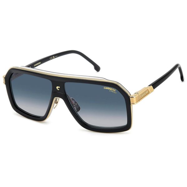 CARRERA CA 1053/S/TI 80S08 60 - METAL SHEET CARRERA Black gold Square - Image 3